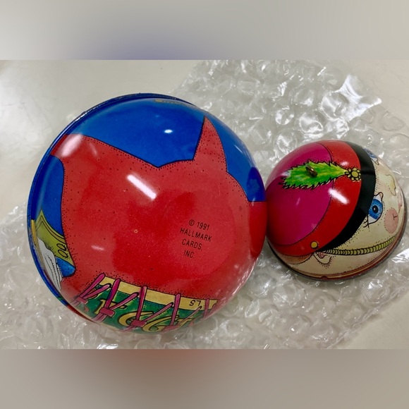 1991 Vtg Hallmark Keepsake Jolly Wolly Soldier Pressed Tin Litho Ornament - Picture 11 of 12